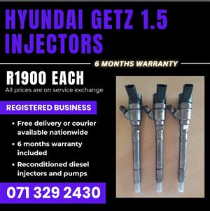 HYUNDAI GETZ 1.5 INJECTORS FOR SALE WITH WARRANTY 