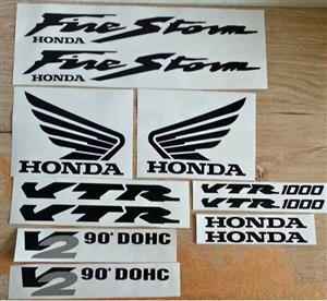 Honda VTR 1000 Firstorm stickers decals sets