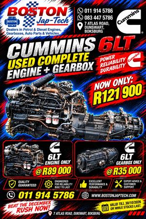 Cummins 6LT Used Engine and Gearbox Specials