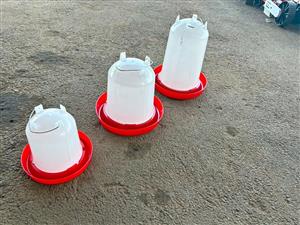 FEEDERS, DRINKERS, EGG TRAYS, LAYER CAGES