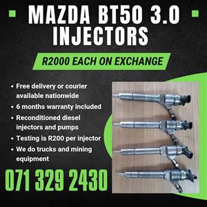 MAZDA BT50 3.0 INJECTORS FOR SALE WITH WARRANTY INCLUDED 