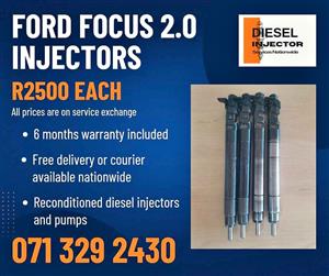 FORD FOCUS 2.0 INJECTORS FOR SALE WITH WARRANTY