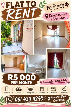 Flat to rent
