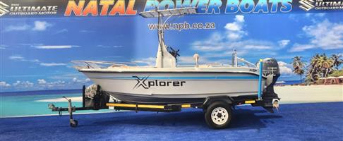 EXPLORER 465 ON TRAILER 70 HP YAMAHA 4 STROKE FINANCE ARRANGED 