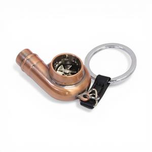 Keyring with Turbocharger Design (Bronze)
