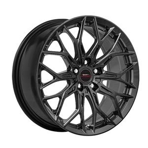 17″ A-Line Shadow 5/108 Silk Black alloy Wheels