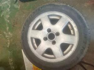 VW Golf Citi 14 Inch Rim and Tyre
