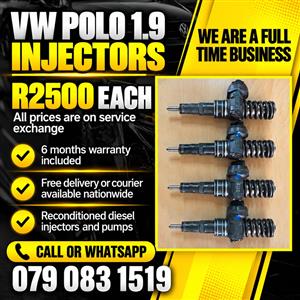 VW POLO 1.9 INJECTORS FOR SALE 