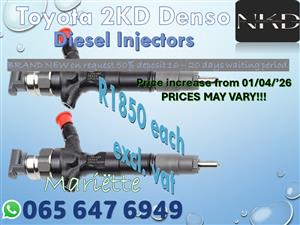 Diesel Injectors Toyota 2KD D4D