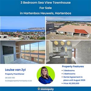 3 Bedroom Townhouse Apartment For Sale in Hartenbos Heuwels, Western Cape