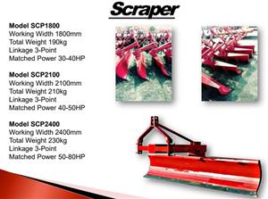 SCRAPER ( Model 1800/Model 2100/Model SCP 2400) OFFICIAL DEALER
