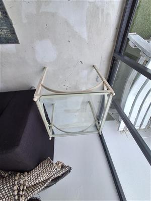 6 Seater steel with glass  dining table with 3 coffee tables