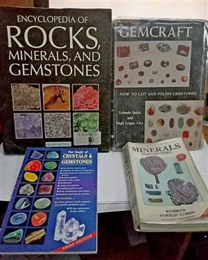 4 Rock . Gemstone . Mineral books 