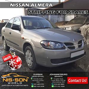 NISSAN ALMERA STRIPPING FOR SPARES