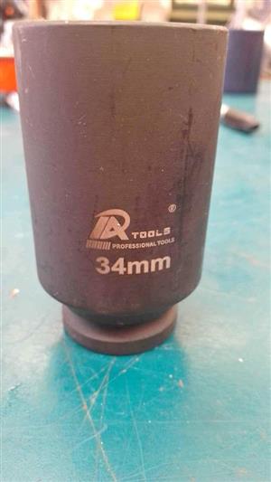 AI TOOLS 34MM 3/8" DR IMPACT SOCKET 12POINT
