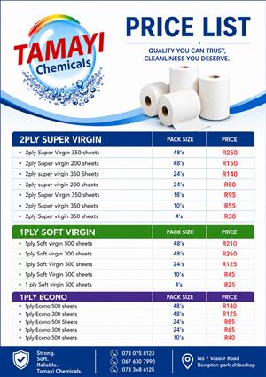 Tamayi Chemicals PTY LTD ORIGINAL Manufacturer, Distributor & Wholesaler of: 