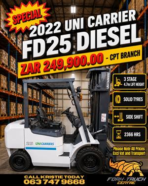 AMAZING 2022 Uni Carriers FD25  - 2