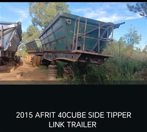 2015 Afrit 40 cube side tipper trailer link