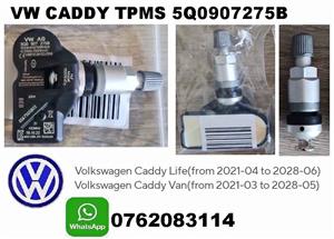 VW Caddy TPMS tyre pressure monitor sensors and valves