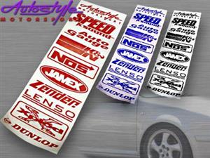 Vinyl "Grocery List" Fender Sticker Set