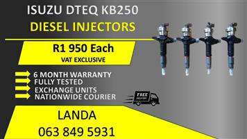 ISUZU DTEQ KB250 DIESEL INJECTORS FOR SALE OR RECON WITH WARRANTY 