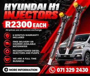 HYUNDAI H1 INJECTORS FOR SALE WITH WARRANTY INCLUDED 