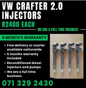 VW CRAFTER 2.0 INJECTORS FOR SALE WITH WARRANTY 