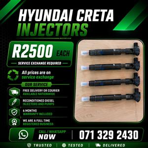 HYUNDAI CRETA 1.5 INJECTORS FOR SALE WITH WARRANTY INCLUDED 