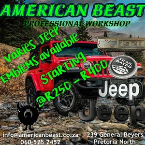 JEEP EMBLEM BADGES