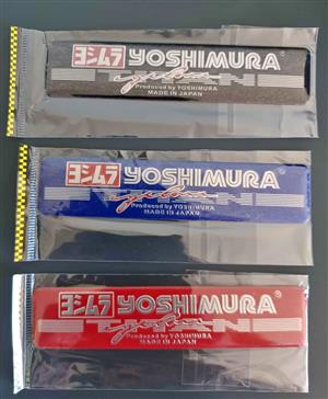 Yoshimura Titan Cyclone motorcycle exhaust badges stickers
