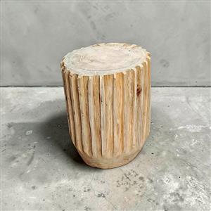 Wood stump Stool