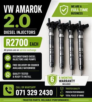 VW AMAROK 2.0 INJECTORS FOR SALE WITH WARRANTY 