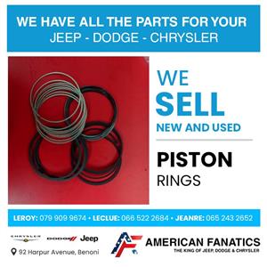 SELLING NEW AND USED PISTON RING JEEP DODGE CHRYSLER SPARES