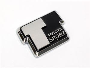 Toyota Sport Black & Chrome Badge