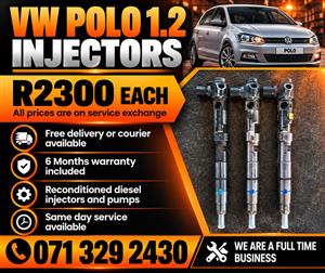 VW POLO 1.2 INJECTORS FOR SALE WITH WARRANTY 