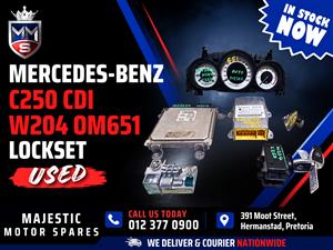 2012 Mercedes-Benz C250 CDI W204 Coupe OM651 Automatic Diesel Lockset for Sale 