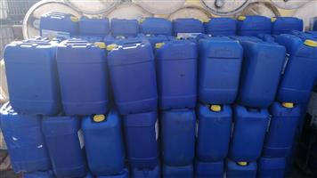 25L blue polycans rinced