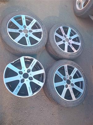 VW mk1 Citigolf megs n tyer 15inche 1 Meg is damage for sale 