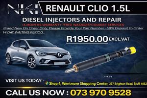 Renault Clio 1.5L Diesel injectors 