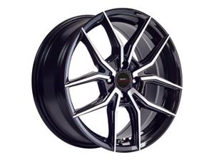 14″ A-Line Tango 4/100 & 4/108 Black Machine Face Alloy Wheels