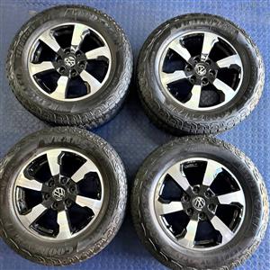 18INCH ORIGINAL NEW VW AMAROK RIMS & TYRES FOR SALE (PREOWNED)