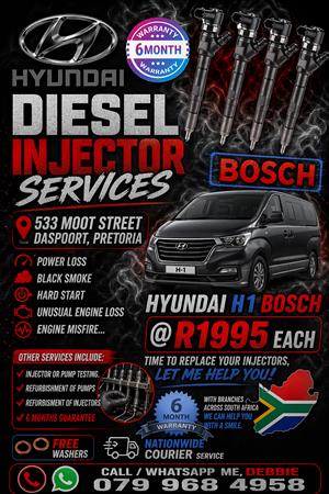 hyundai h1 bosch/hyundai h1 delphi injectors