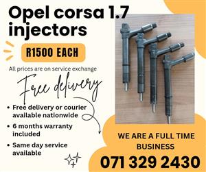 OPEL CORSA 1.7 INJECTORS FOR SALE 