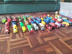 Wooden trains, roads and pieces for sale 