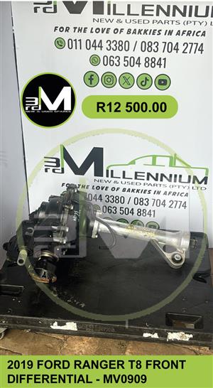 2019 FORD RANGER T8 BI TURBO FRONT DIFFERENTIAL - MV0909