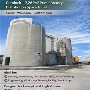 Cemlock – 7269m² Prime Factory Distribution Space To Let