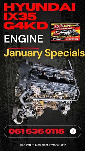 Hyundai ix35 G4KD 2.0l petrol engine for sale