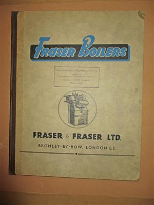 book on  Boilers . The fraser Water Tube Boiler    circa 1945