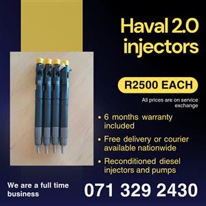 HAVAL 2.0 INJECTORS FOR SALE WITH WARRANTY 