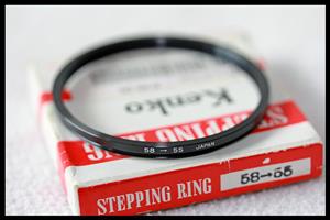 58mm - 55mm Step-down Filter Adapter